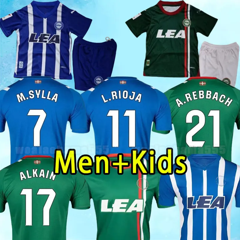 23 24 Deportivo Alaves Soccer Jerseys 2023 2024 Alaves 100th Centenary Camiseta de Pere Pons R.Duaarte Joselu Lucas LaGuardia Tavare Kids Kit Football Shirts