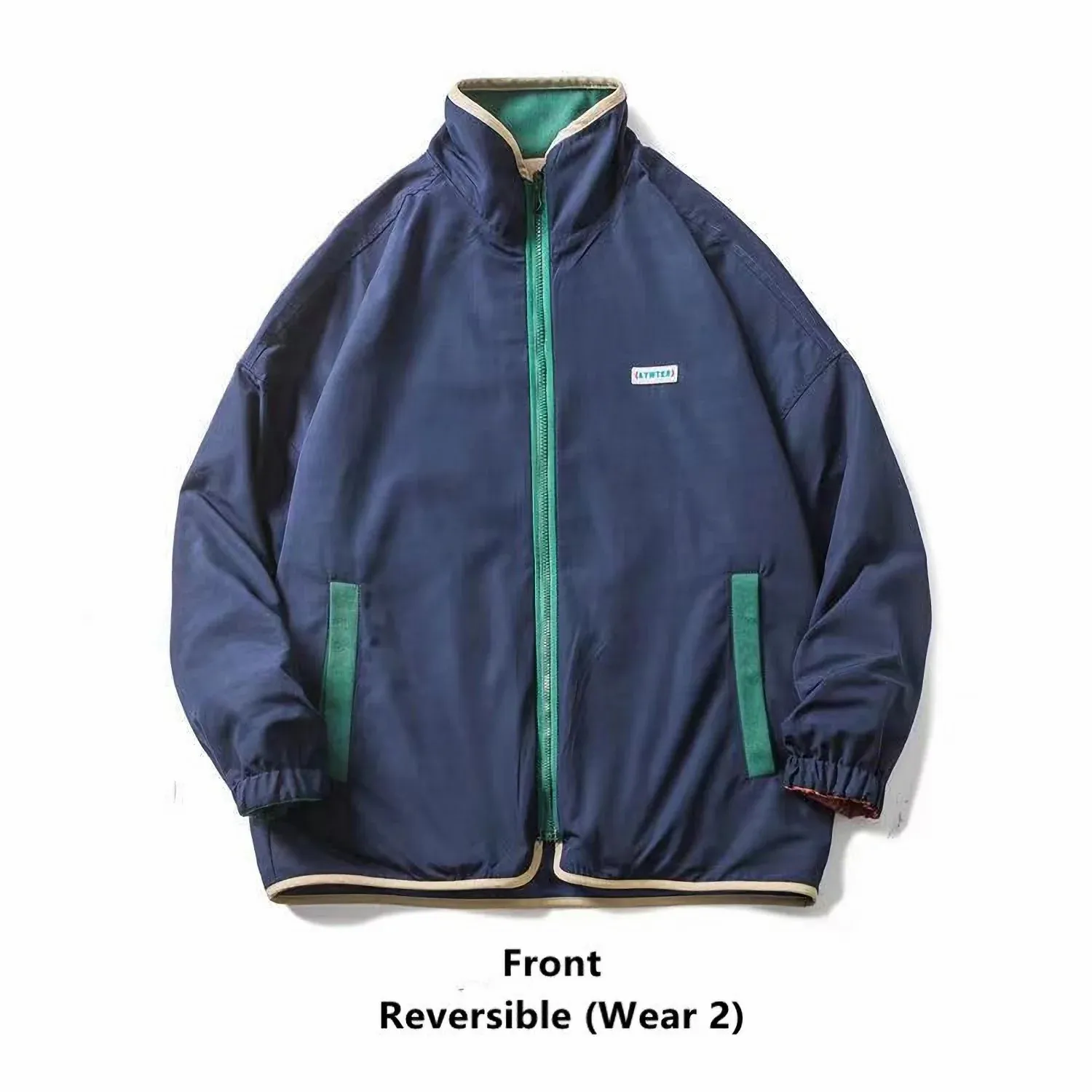DHgate.com:Autumn Vintage Oversized Reversible Unisex Jacket