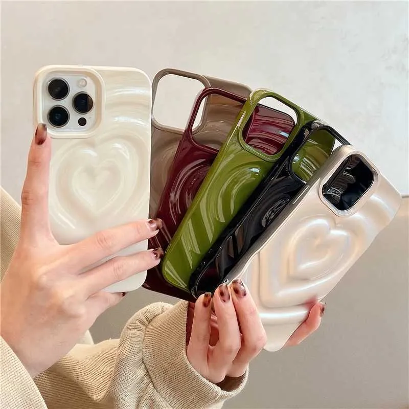 Casos de telefone celular adequados para iPhone 15 14 Pro Max 13 12 11 Pro Max Cute Fashion Fashion Soft Silicone Bumper Shock Cap J240418