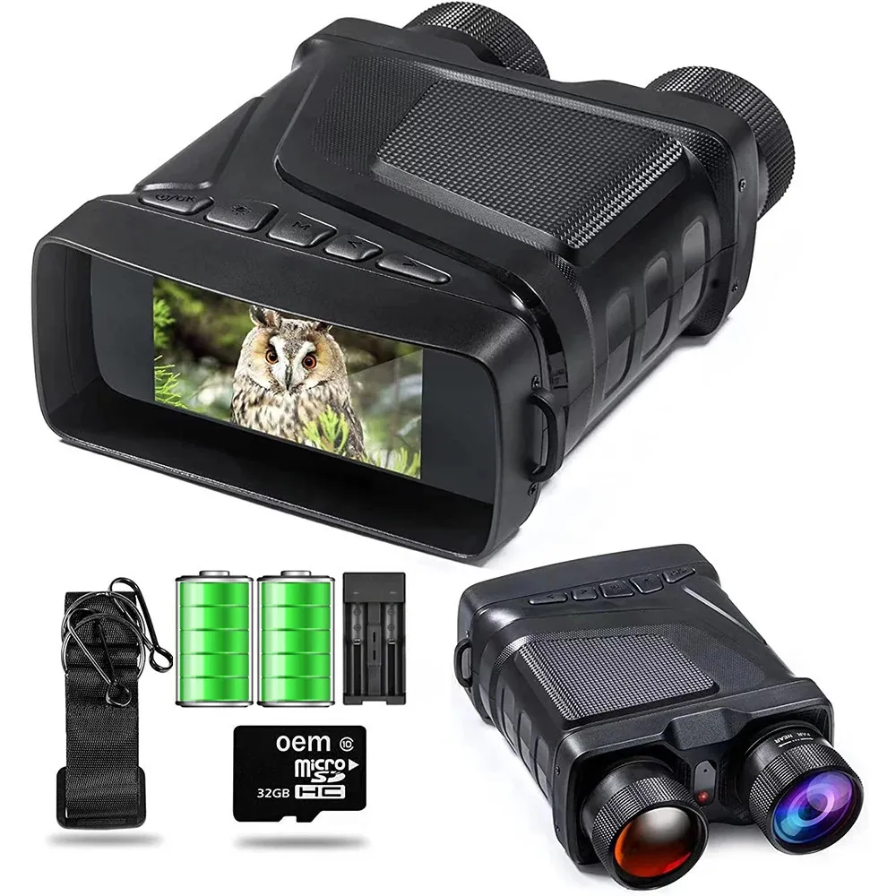 Telescope Binoculars Night Vision Device 1080P HD 850nm Infrared 5X Digital Zoom Goggles Outdoor Hunting Camping Full Dark 300m 231206