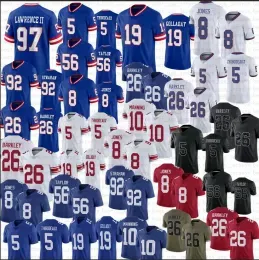 Darren Waller Kayvon Thibodeaux Football jersey Dexter Lawrence II Saquon Barkley Eli Manning Daniel Jones Kenny Golladay Strahan jerseys st