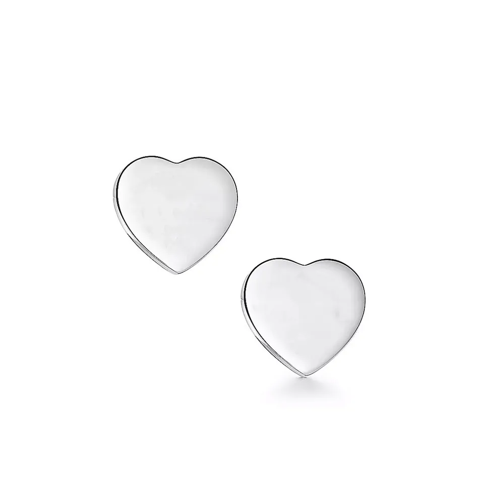 Pendiente de lujo Pendiente de diseñador para mujer Titanio Acero Hermanas Pendientes Joyas Mujer Navidad Regalo del día de San Valentín Envío gratis Pendientes de moda para mujer Corazón