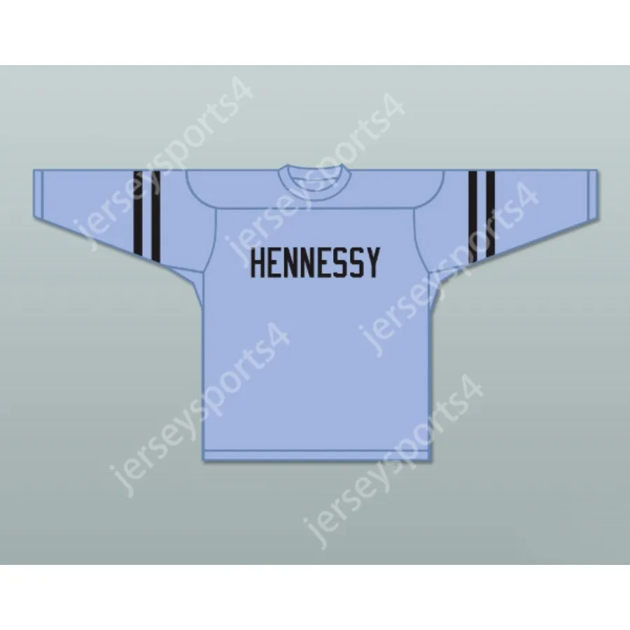 Özel Mavi Havoc 95 Hennessy Hokey Forması Yeni Top Dikişli S-M-L-XL-XXL-3XL-4XL-5XL-6XL