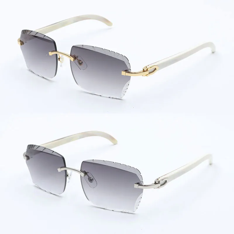 New Cut Lens Sunglasses square Rimless Sunglasses High Quality Unisex Diamonds 41fYiB23e6L._AC_UY350_.jpg main image 3