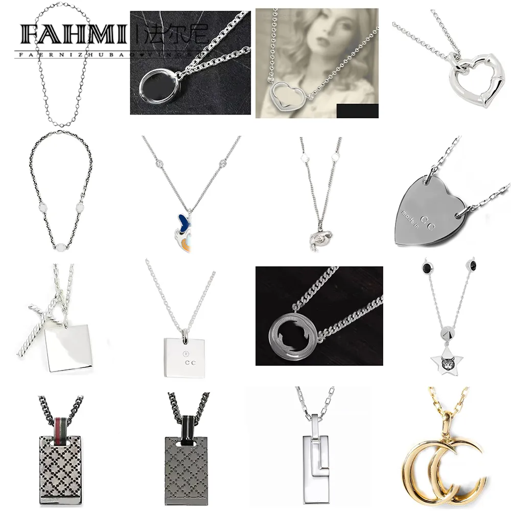 Fahmi High luxury pearl clasp envelope cross bag letter hollow heart necklace High Quality Brand 2023 New In Stock