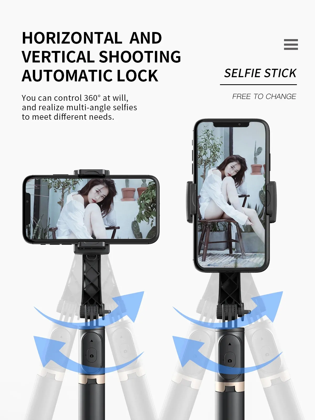 Selfie Monopodları COOL DIER 2023 Telefon Gimbal Sabitleyici Kablosuz Bluetooth Selfie Çubuğu Tripod Sabitleyici Tutucu Braketi_voghion.com
