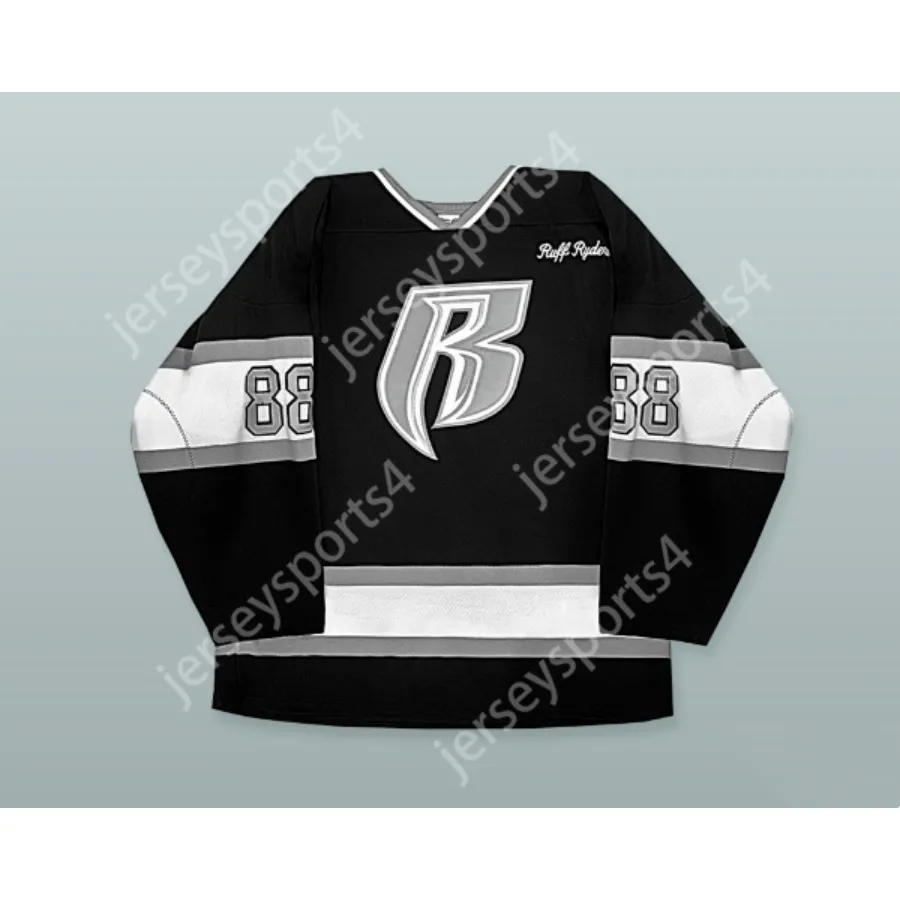 Rough Ryders 88 Hockey Jersey Custom Black Top Ed, Sizes S