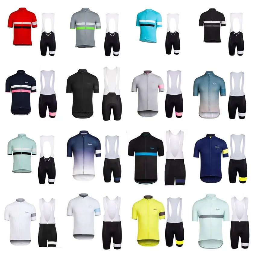 RAPHA équipe cyclisme manches courtes jersey cuissard ensembles nouveau 2019 vélo vêtements séchage rapide portable respirant U40907190I