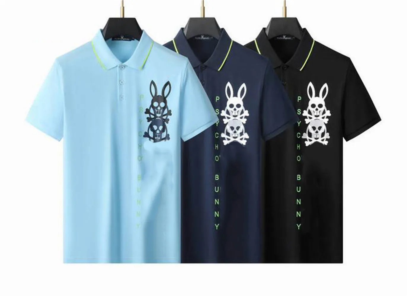Designer POLO Men's T-Shirts Fashion Embroidered Designers T Shirt V Neck Cotton High street men Casual t shirt Luxury Casual Clothes Asian size M-3XL oou