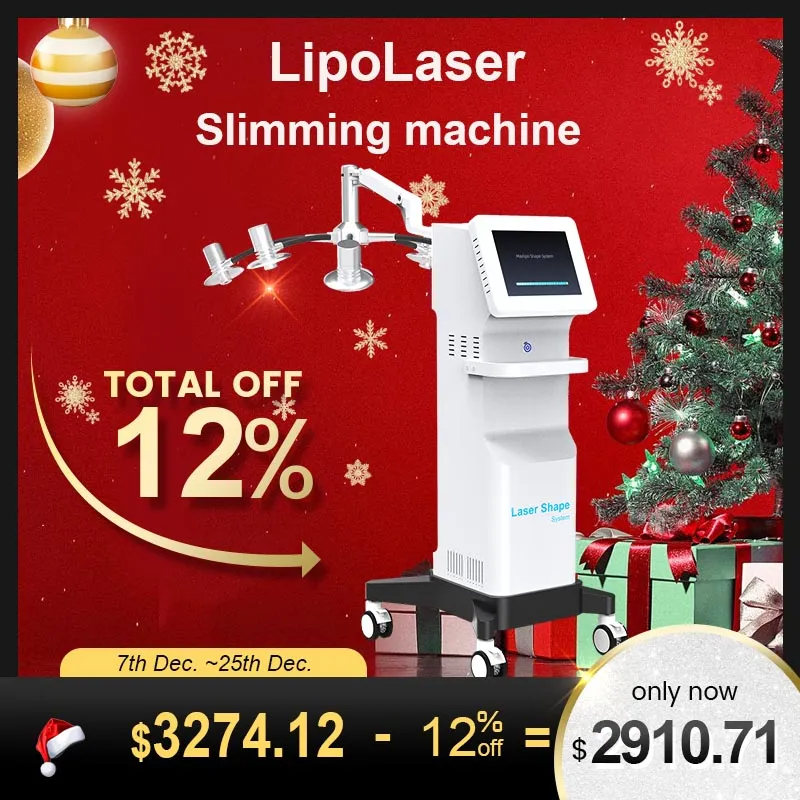 2024 lipo laser máquina luz verde magro perda de gordura contorno corporal 532nm 635nm spa usando tratamento não invasivo