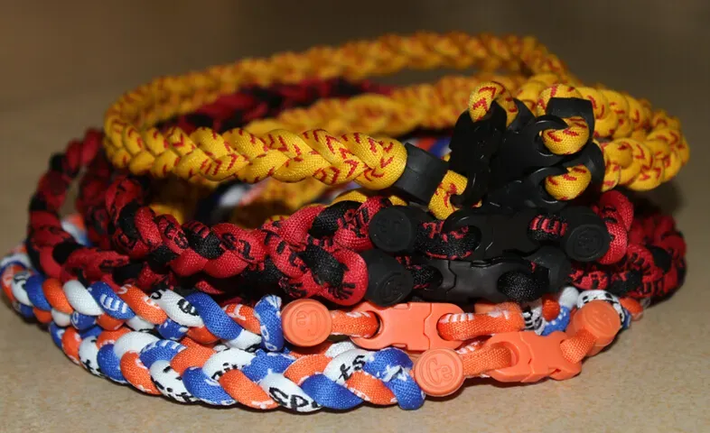  2015 NEW titanium braided 3 ropes necklace tornado SPORTS football baseball new tornado necklace colorful via DHL