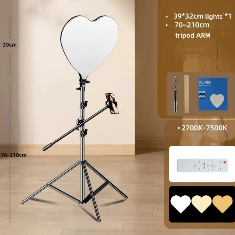 Dimble LED Video Light Panel EU Plug 2700K-5700K Fotograferingsbelysning med Stand för live stream Photo Studio Fill Lamp Light