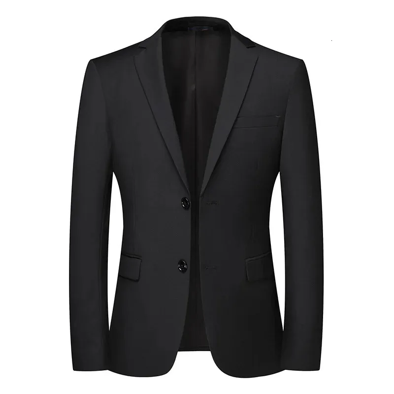 Men's Suits Blazers Boutique Men's Fashion Business Cultivate One's Morality Leisure Pure Color Gentleman's Wedding Presided Over Work Blazer 231206