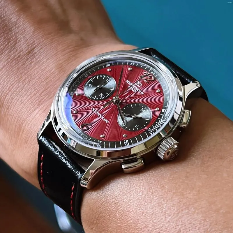 Wristwatches 38mm Homage Men Watch VK64 Chronograph Clock Luxury Waterproof 5Bar 316L Stainless Steel Vintage MYSTERYCODE Watches