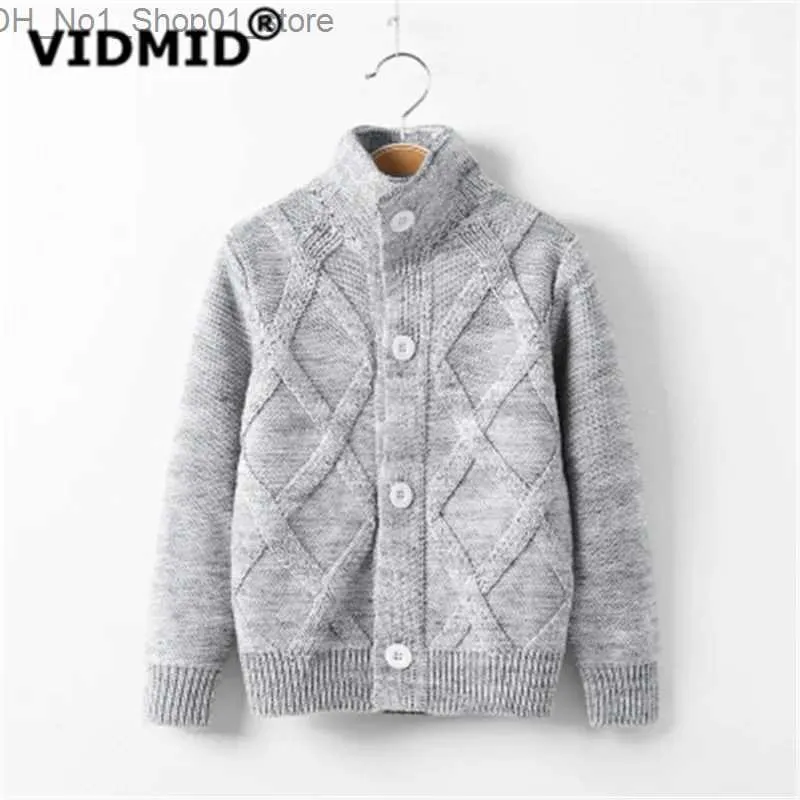 Cardigan Vidmid Autumn zima dzieci dzieci chłopcy kardigan płaszcz swetry dziewczęta bawełniane skoczki kurtka odzież dziecięca 7088 01 Q231206