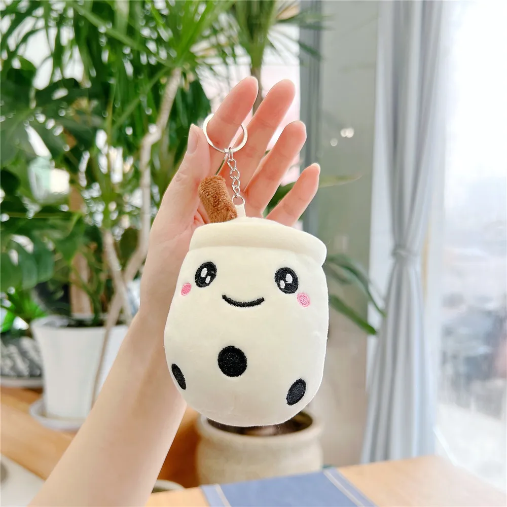 Party Favor Milk tea cup pendant keychain milk tea shop gift wholesale