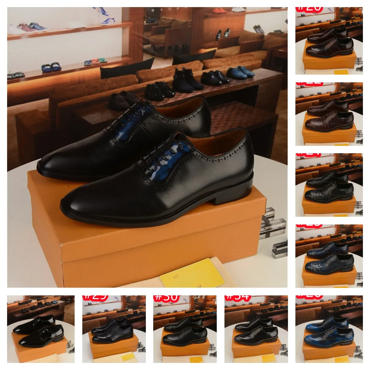 40 Modelo Designer Sapatos Masculinos De Couro Bloco Textura Fivela De Metal Mocassins Moda Confortável Sapatos Casuais Sapatos De Banquete Masculinos Sapatos De Casamento Tamanho 38-46