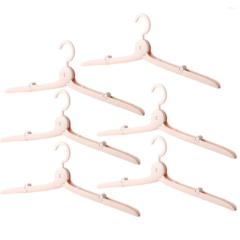 Cintres 6pcs voyage pliant vêtements pince type supports de séchage