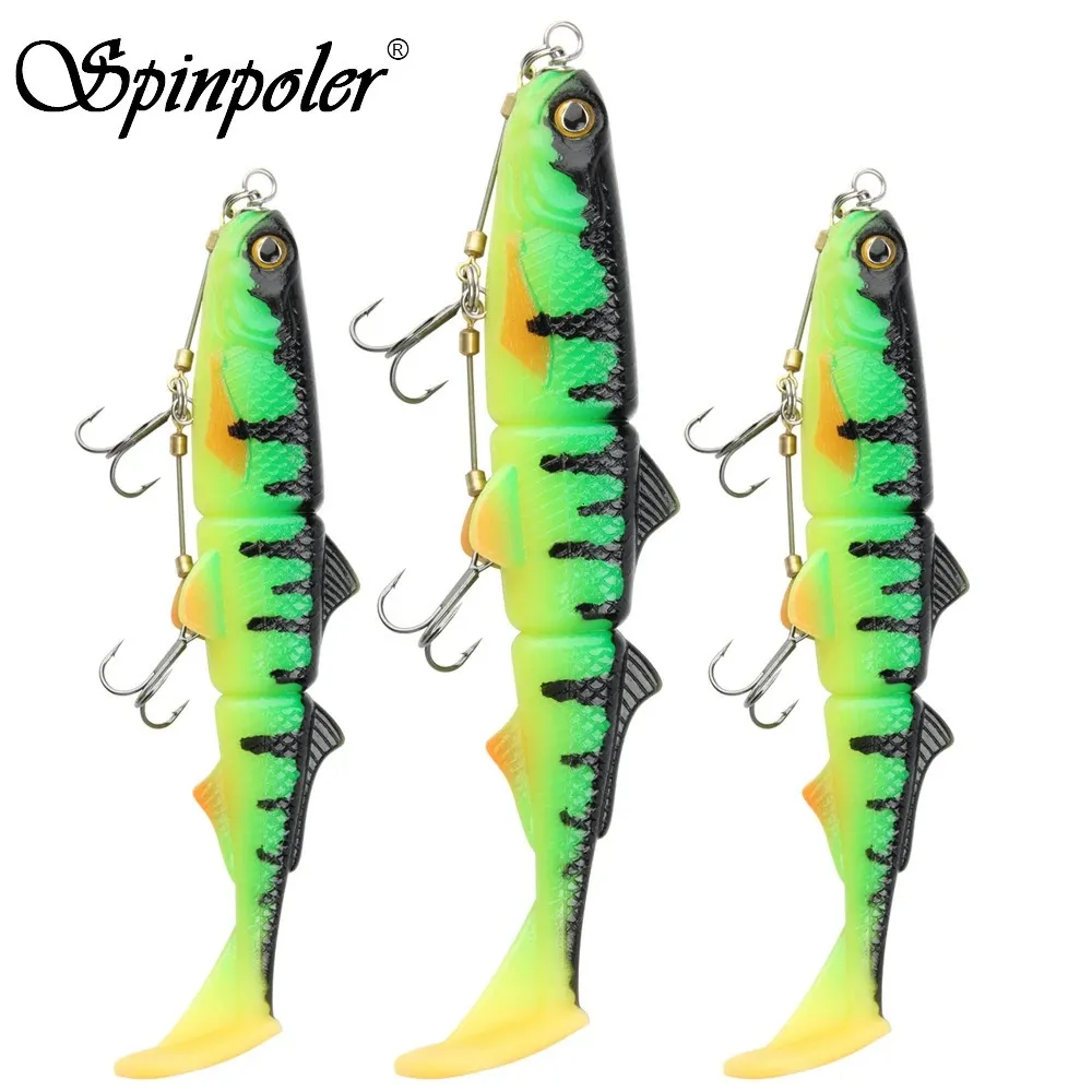 Spinnerbait Fishing Lures: Pike Stinger Rig With 3D Swimbait Soft