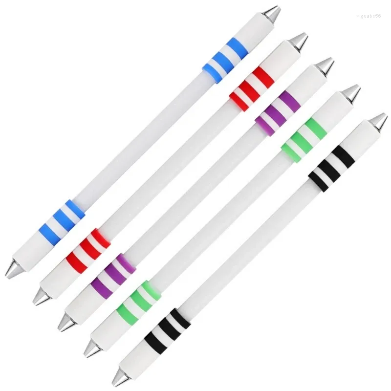 Stylo rotatif de couleurs, doigt roulant rotatif avec revêtement antidérapant