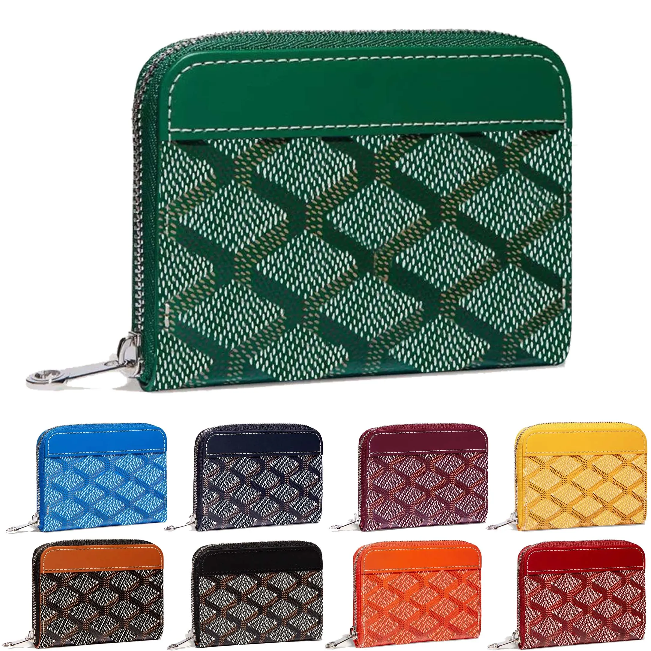 Cartão de identificação Matignon organizador de bolso Bolsa de desenhista de luxo porta-passaporte porta-chaves porta-cartões feminino porta-chaves masculino porta-cartões vintage porta-chaves carteiras de moedas couro