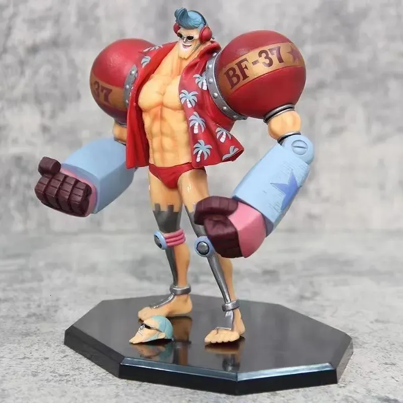 Action Toy Figures Anime Figure GK Franky Fighting CUTTY FLAM 2 Heads Statue Decoration Doll Toys Christmas Gifts 231206