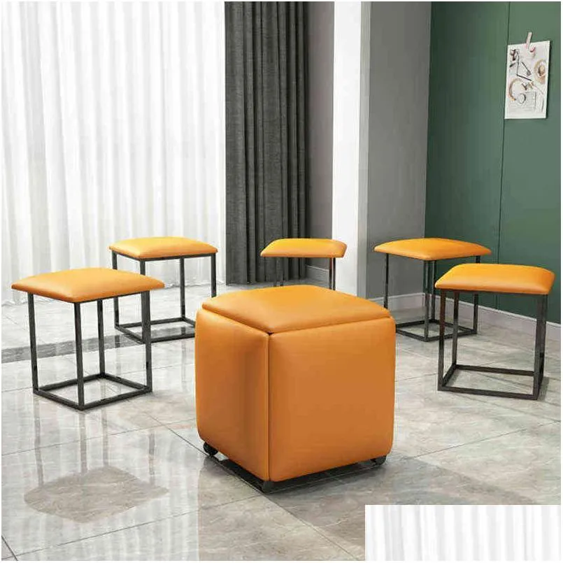 Camp Furniture The Portable Chair For Home Folding Mtifunctional Magic Cube Stool Foldings Combination H220418 Drop Delivery Sports Ou Dh6Jm