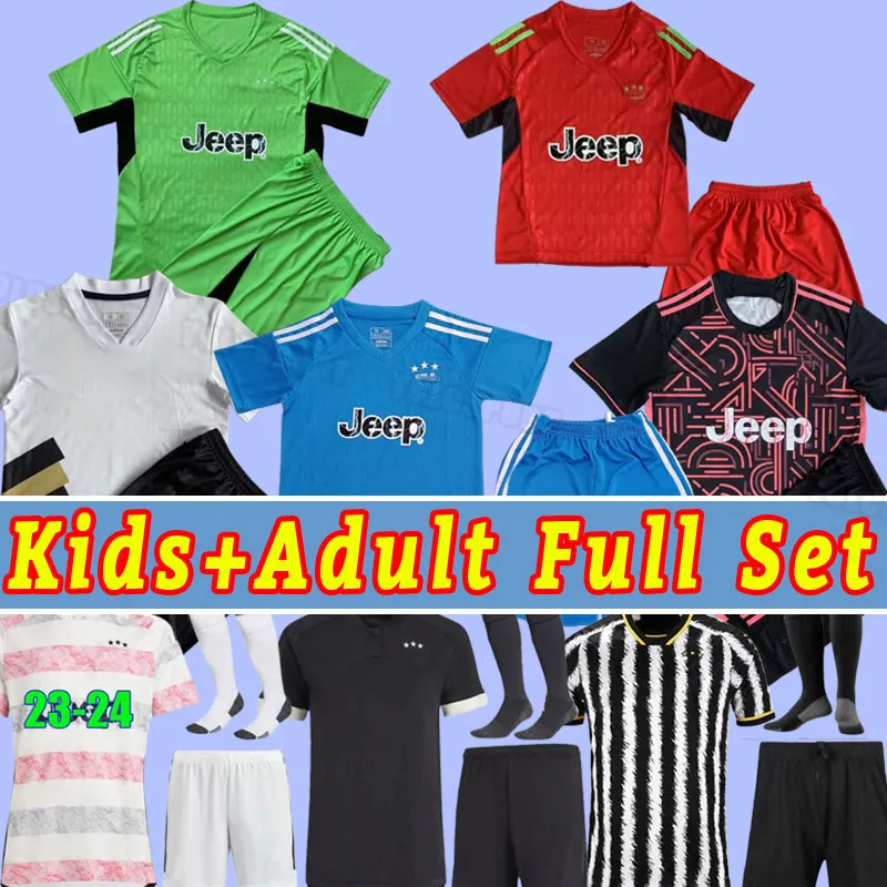 Men Kids 23 24 JuVeNtus POGBA Soccer Jerseys DI MARIA BONUCCI BREMER DANILO 2023 2024 CHIESA VLAHOVIC McKENNIE Juve PELLEGRINI Full Kit socks child