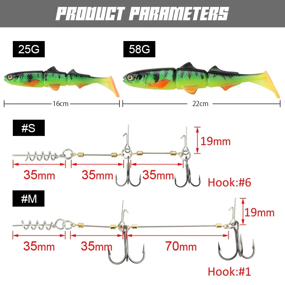 Spinpoler Pike Lure Rig With 3D Swimbait: Soft Lure For Zander, Big Game,  And Fish 231207 From Pang05, $9.48