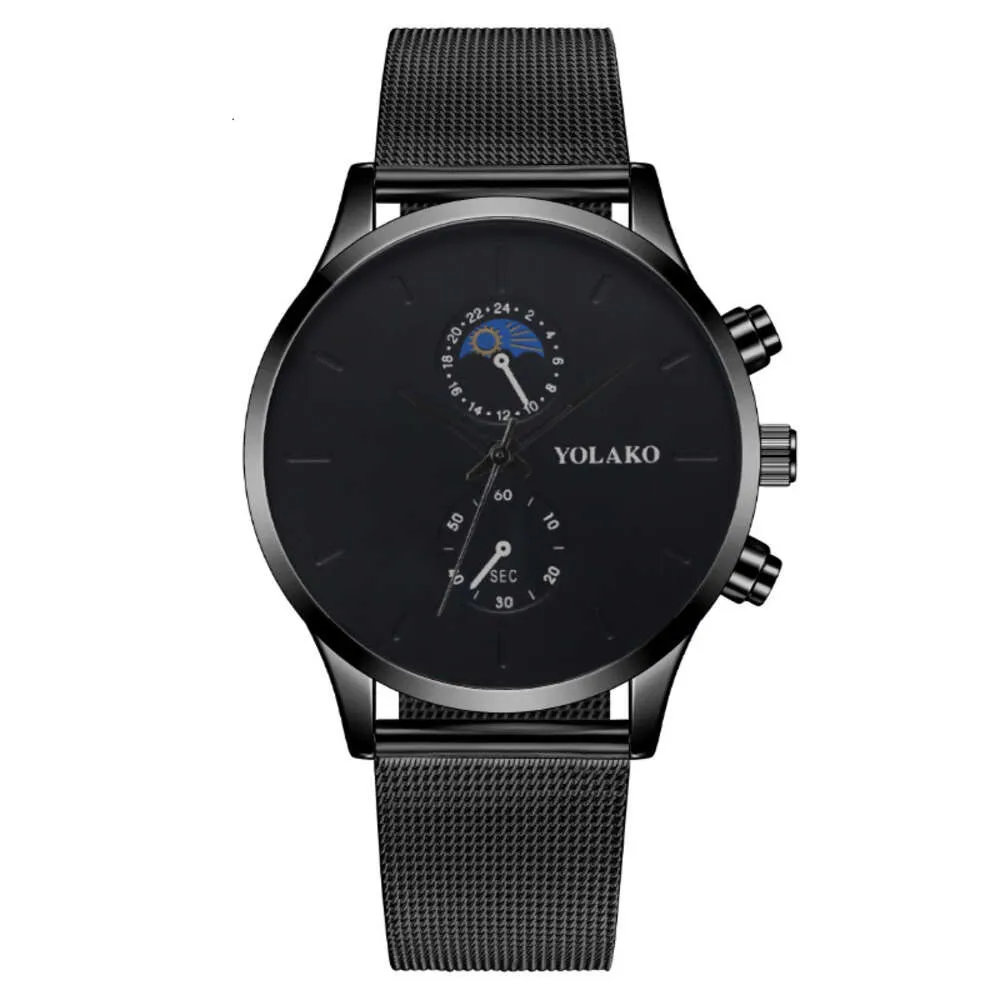 New Fashion Moon Milan med Mesh Quartz Watch Men's Edition