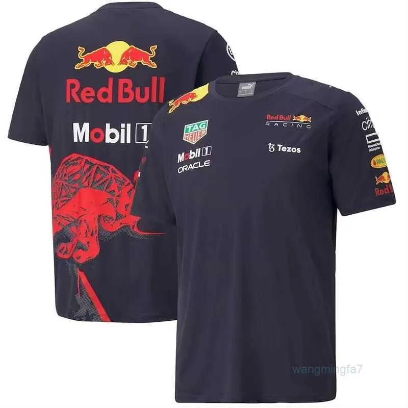 Men's T-shirts Running Clothing F1 Men's Racing Off Road Quick Dry 2023 Summer New Team Jersey Short Sleeve Round Neck Ujmd