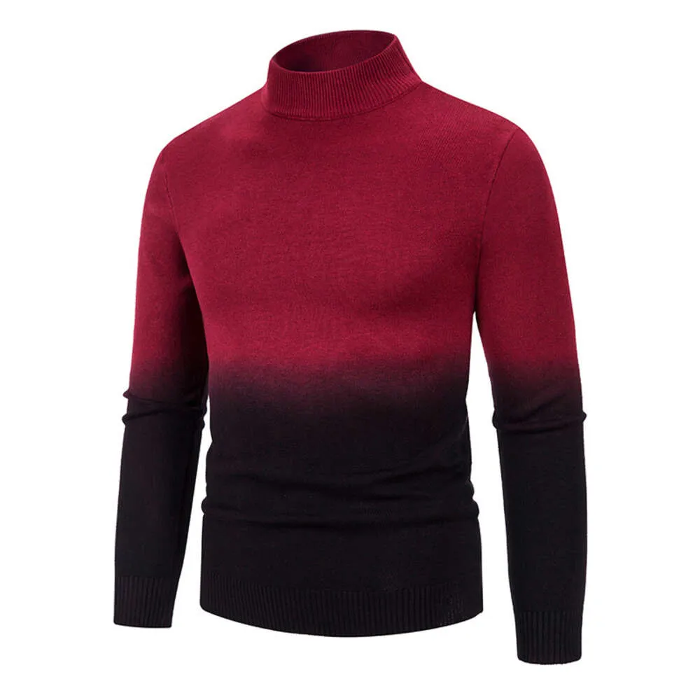 Knitwear 2023 Autumn/Winter New Hot Selling Men's Fashion Trend Gradient Sweater 738