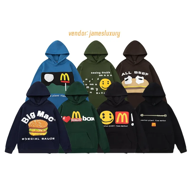 Cpfm Hoodies Sweatshirts Ontwerper CPFM CHO Plant Cpfm Vlooienmarkt Cactus Sudaderas M Lachend Gezicht Hoodie Voor Mannen Jogger Sweatshirt Sweet 3829