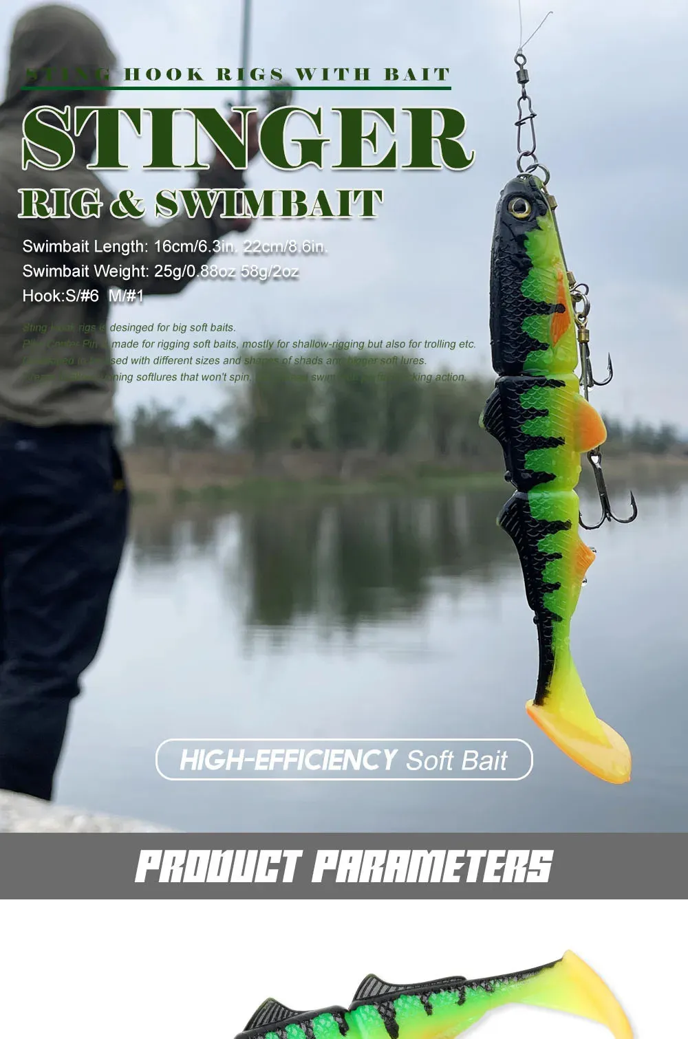 Spinpoler Pike Lure Rig With 3D Swimbait: Soft Lure For Zander, Big Game,  And Fish 231207 From Pang05, $9.48