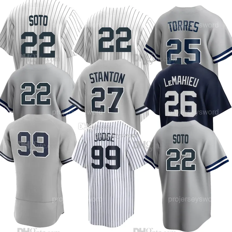 Maillot de juge Juan Soto Aaron 2023 Anthony Volpe Anthony Rizzo Nestor Cortes Jr. Giancarlo Stanton Aaron Hicks Joey Gallo DJ LeMahieu Gleyber Torres Gerrit Cole Maillot