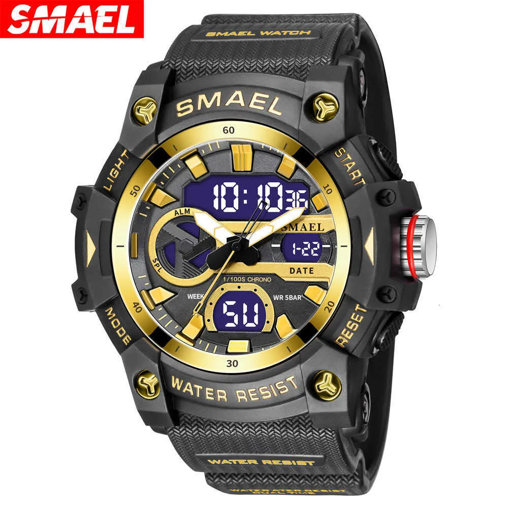 orologi di design orologi SMAEL quadrante grande 8086 orologio elettronico versatile impermeabile per sport all'aria aperta da studente maschio