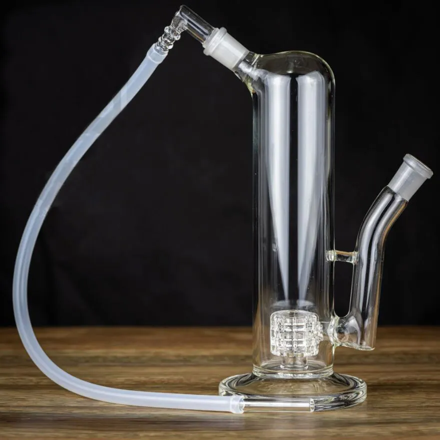 Rocket Whip Water Pipe Glass Hookahs med 14 mm piskadapter Matrix Style Percolator Water Pipes