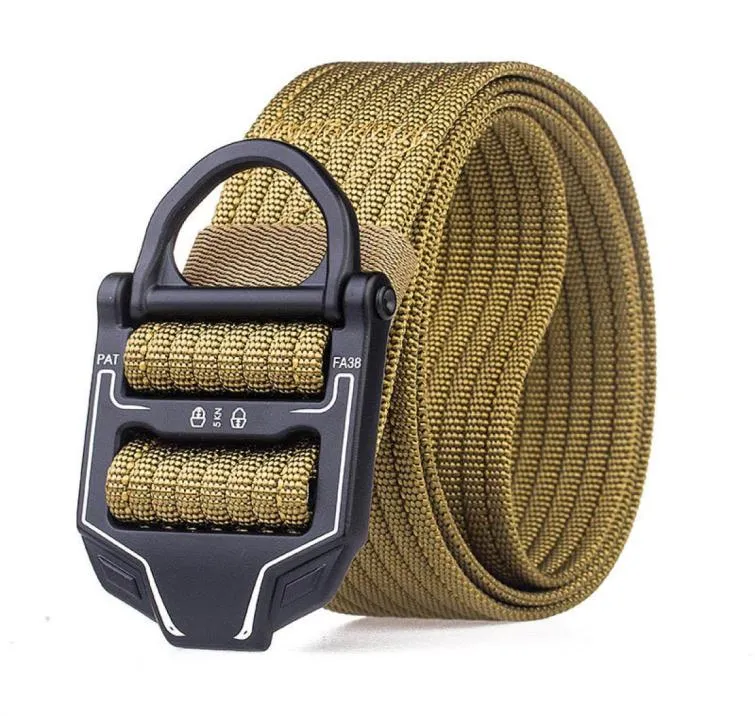 Fashion Sport New Designer Men Tactical Belts Nylon Waist belt Heavy Duty Metal Buckle Adjustable Military Army Belts for Men outd3103401