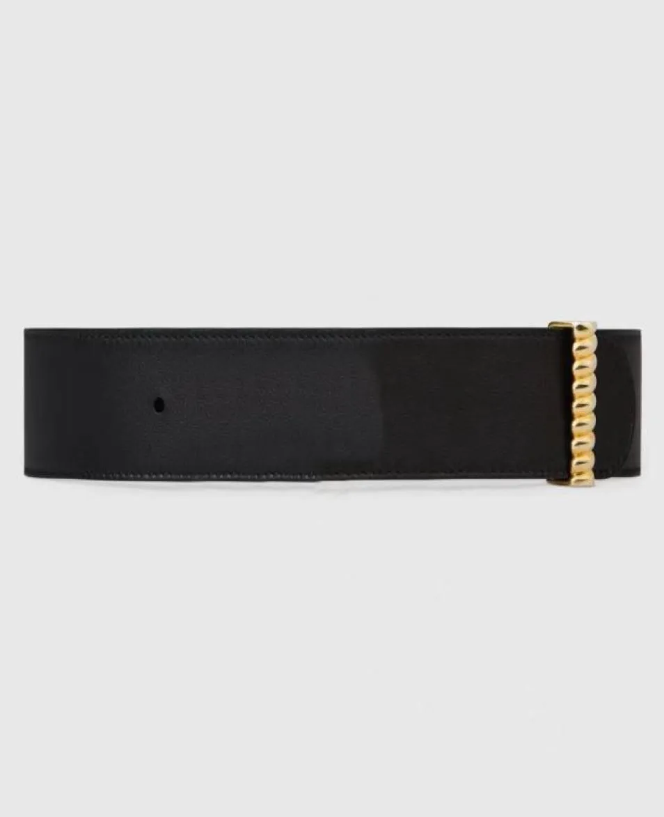 10A screw thread gold buckle belt belts for men highest quality new women black nude genuine leather belt with green box 627055 736261379