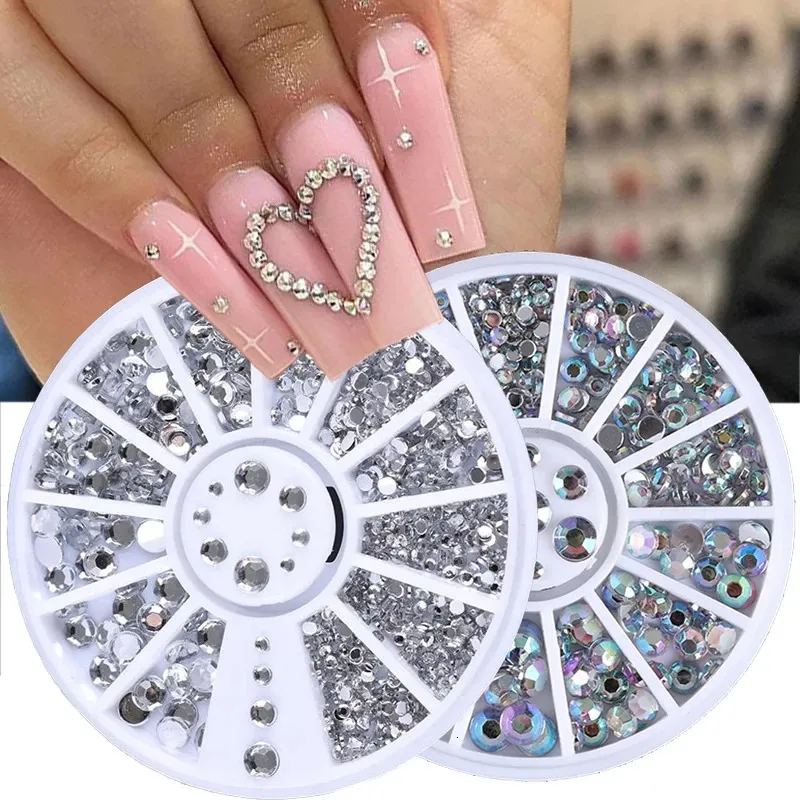 Nagelkonstdekorationer blandad färg kameleon nagel strass glitter små oregelbundna pärlor för nagelkonst 3d dekoration sten i hjul diy tips 231207