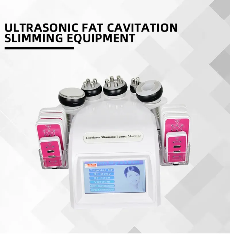 6-in-1 Ultrasonic Cavitation RF Skin Tightening Body Slimming Machine ...