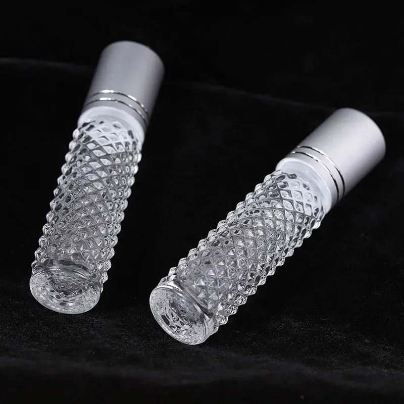 10ML Roll On Glass Bottles Portable Essential Oil Bottling Cosmetic Empty Bottle 8.4*2CM