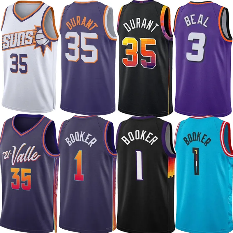 Kevin Durant Devin Booker basketbalshirts Bradley Beal PHX Phoenixs Sun Grayson Allen Yuta Watanabe Jusuf Nurkic Eric Gordon Bol Bol The Valley City Jersey Custom