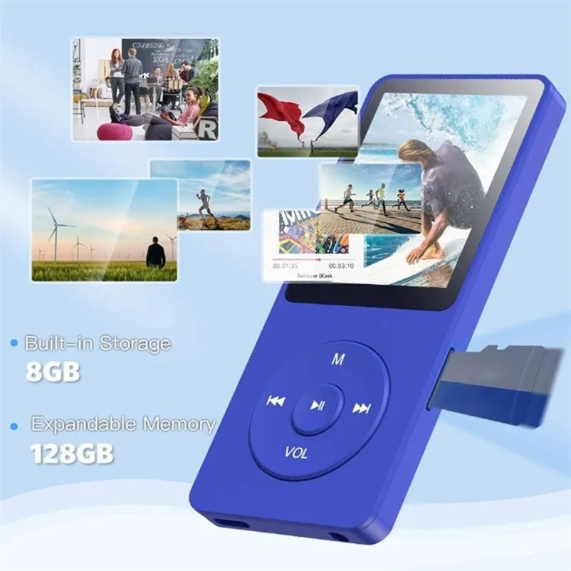 Lettore musicale MP3 USB portatile con schermo LCD digitale Mini lettore MP3  ricaricabile con memoria 4G/8G con funzione Radio FM - AliExpress