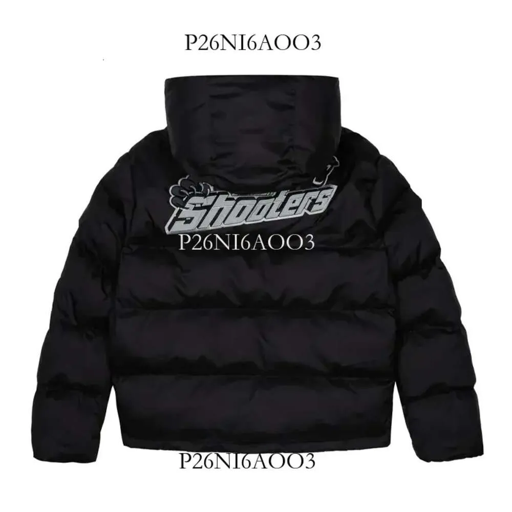 Jaquetas masculinas jaquetas trapstar londres atiradores com capuz jaqueta preto reflexivo bordado térmico hoodie homens casaco de inverno 886