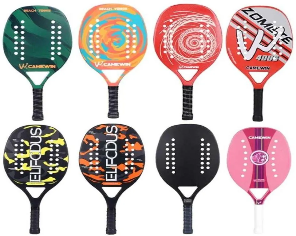 High Quality Carbon and Glass Fiber Beach Tennis Racket Soft Face Racquet with Protective Bag Cover 2201052734901