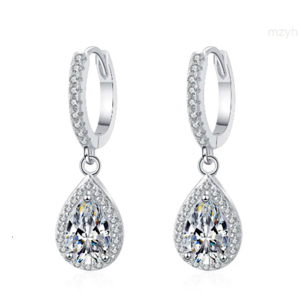 Hot Selling Women's Water Drop Earrings 925 Sterling Silver Moissanite Diamond Vvs Wholesale