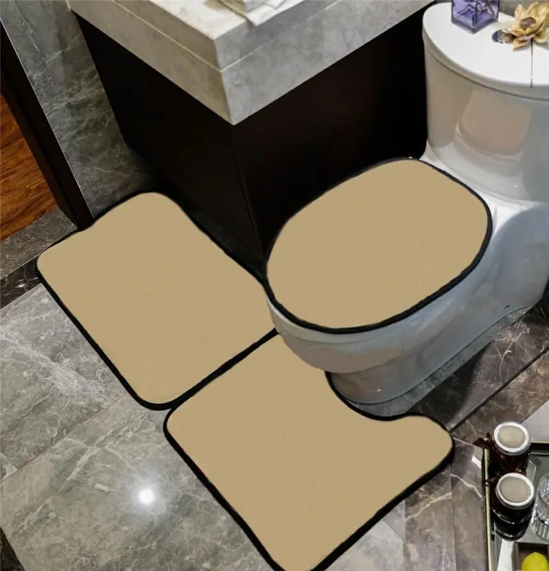 Trend Series Toilet Seat Covers Sets Indoor Door Mats U Mats Sets Eco Friendly Bathroom Accessories