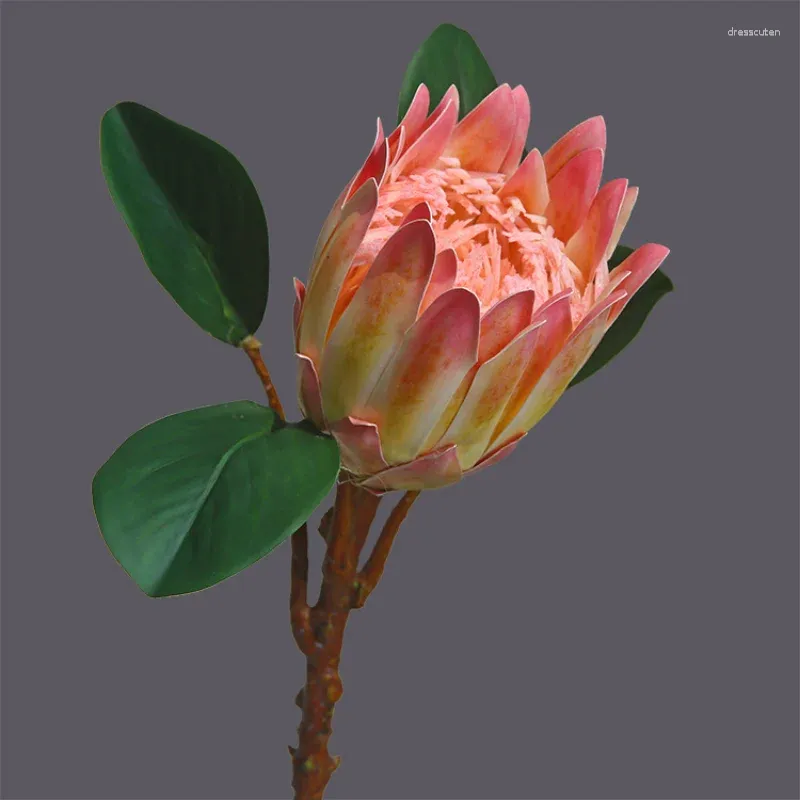 Decorative Flowers Simulation High Quality Protea Cynaroides Home Living Room Dining Table Decoration Artificial False Simulated Plants