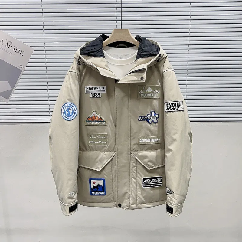 Men s Winter Snow Mountain Outdoor Series Multi standard Tooling Cold Down Jacket